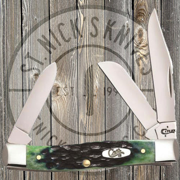 Case - Medium Stockman - STD Jig Bone - Hunter Green - 87082