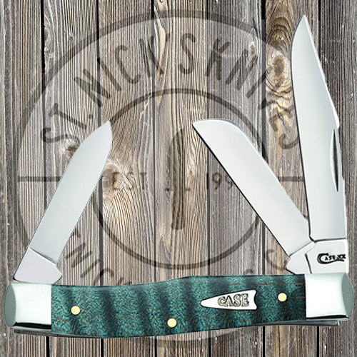 Case - Medium Stockman - Turquoise Curly Maple - 23361