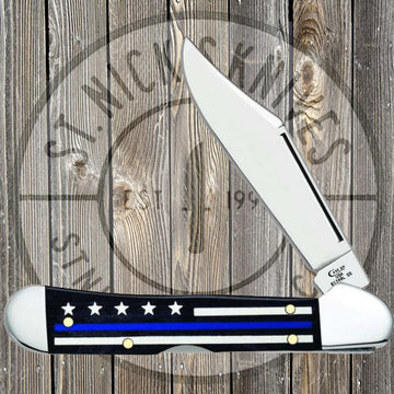 Case - Mini CopperLock - Stripes Of Service - Black Smooth Bone - 06569