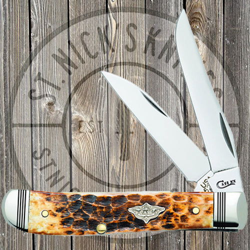 Case - Mini Trapper - Burnt Amber Jig Bone - 80256
