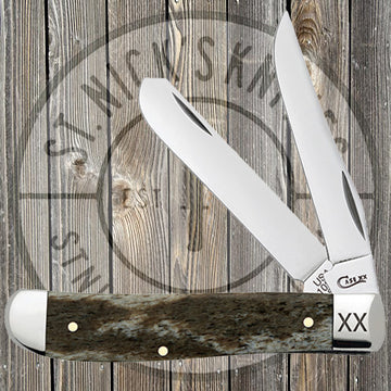 Case - Mini Trapper - Smooth Giraffe Bone - Dark Brown - 25084