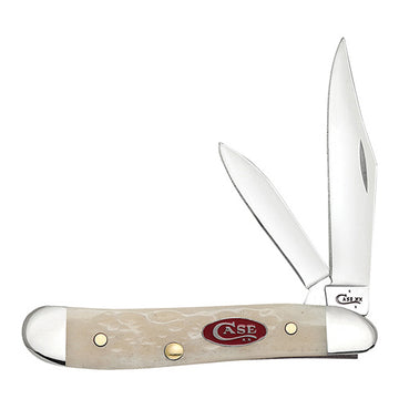 Case - Natural Bone W/ Red Oval Shield - Peanut - 26451