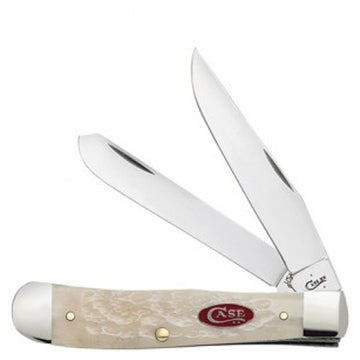 Case - Natural Bone W/ Red Oval Shield - Trapper - 26452