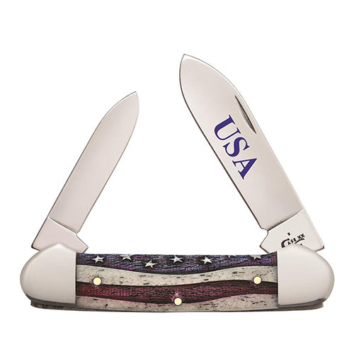 Case - Patriotic Smooth Natural Bone - Canoe - 64129