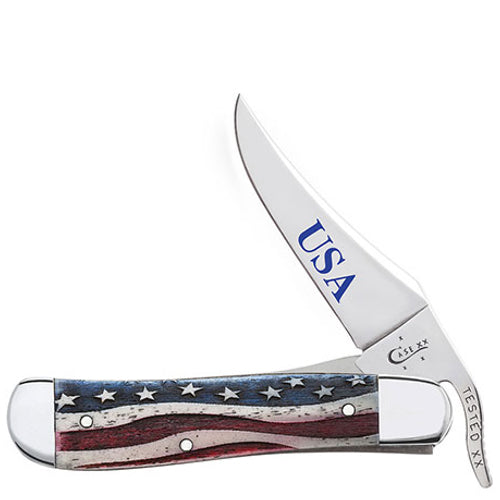 Case - Patriotic Smooth Natural Bone - Russlock - 64133