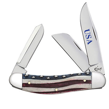 Case - Patriotic Smooth Natural Bone - Sowbelly- 64134