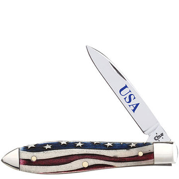 Case - Patriotic Smooth Natural Bone - Teardrop - 64137