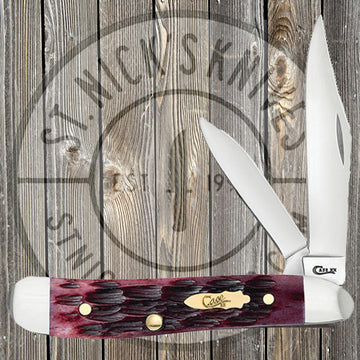 Case - Peanut - Pinched Bolster - Cabernet Bone - Crandall Jig - 25723