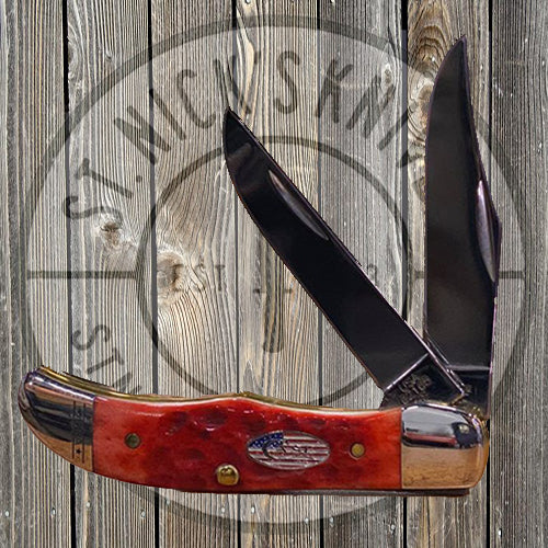 Case - Pocket Hunter - Red Jigged Bone - 10450