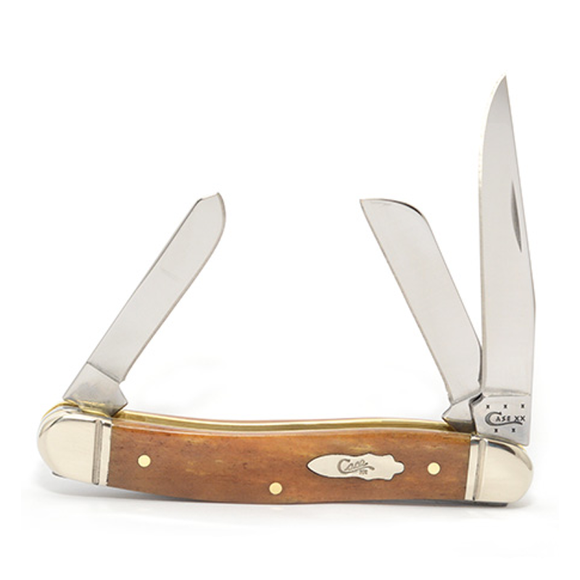 Case - Smooth Antique Bone - Medium Stockman - 58185