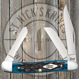 Case - Stockman - Peach Seed Jig - Ocean Blue Bone - 63634