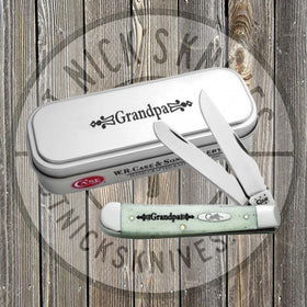 Case - Trapper - Gift Tin - Grandpa - Smooth Natural Bone - 10373