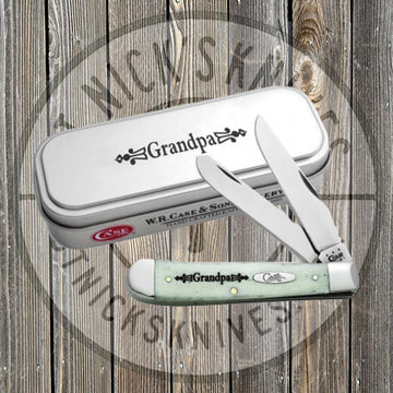 Case - Trapper - Gift Tin - Grandpa - Smooth Natural Bone - 10373
