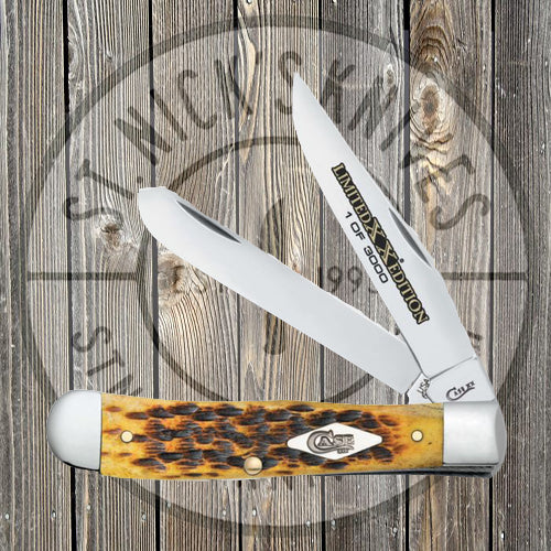 Case - Trapper - Limited XX - Edition  XXXV - Honycomb Bone - Peach Seed Jig - 11971