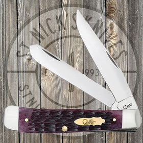 Case - Trapper - Pinched Bolster - Cabernet Bone - Crandall Jig - 25720