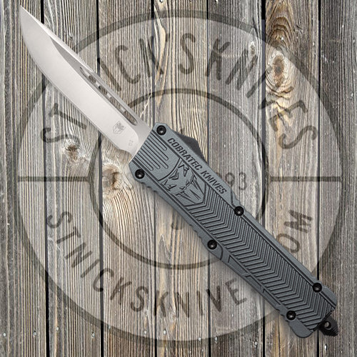Cobratec - Large CTK-1 -  Grey Aluminum - Plain Edge - DP - LCTK-1GRYAL