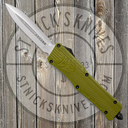 Cobratec - Large CTK-1 - OD Green Aluminum - Plain Edge - D/E - LCTK-1ODAL