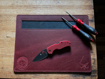 BWeiss Leather - St. Nick's Exclusive - Leather Work Mat w/ Cutout