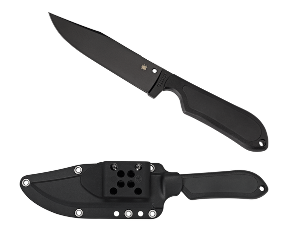 Spyderco Street Bowie - Fixed Blade - VG-10 Steel - Black FRN Handle - FB04PBB