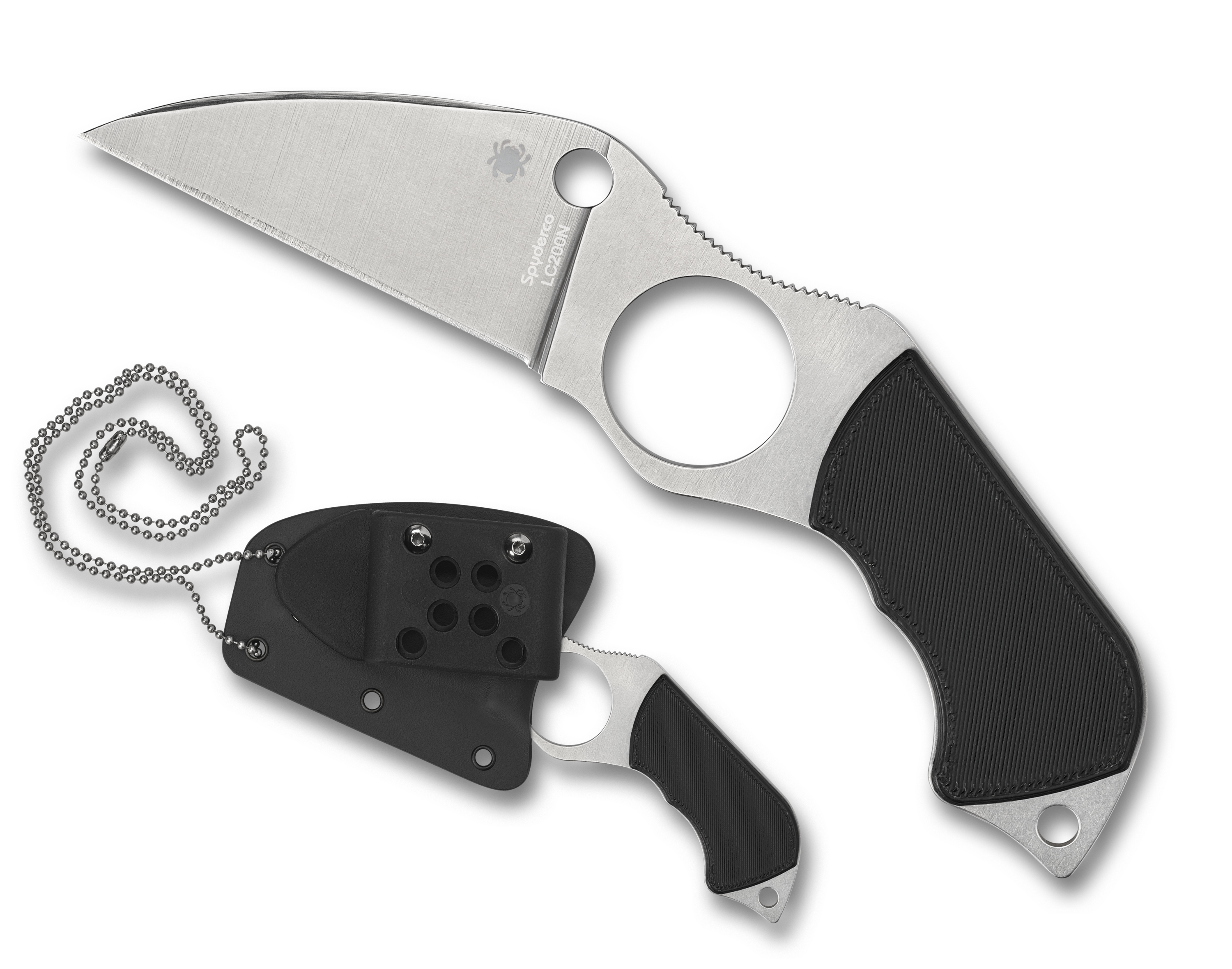 Spyderco Swick 6 - Plain Edge LC200N Steel - Black G10 Handle - FB14P6