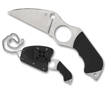 Spyderco Swick 6 - Plain Edge LC200N Steel - Black G10 Handle - FB14P6