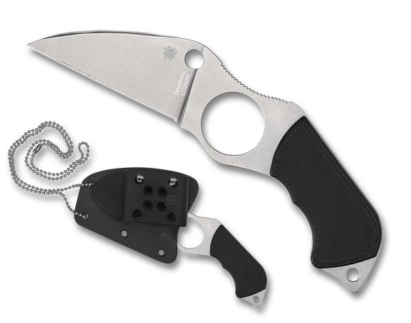 Spyderco Swick 6 - Plain Edge LC200N Steel - Black G10 Handle - FB14P6