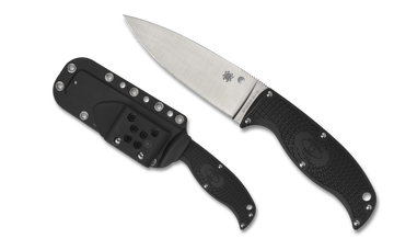 Spyderco Enuff 2 - Plain Edge VG-10 Steel - Black FRN Handle - FB31PBK2