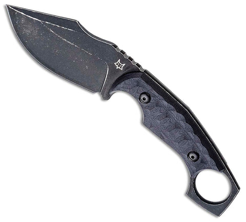 Fox Knives Monkey Thumper - Black Micarta - Fixed Blade - FX-633