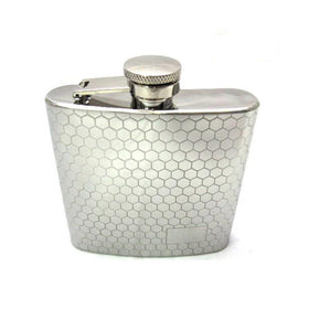 Flask - 6oz - Honeycomb Pattern - 1007