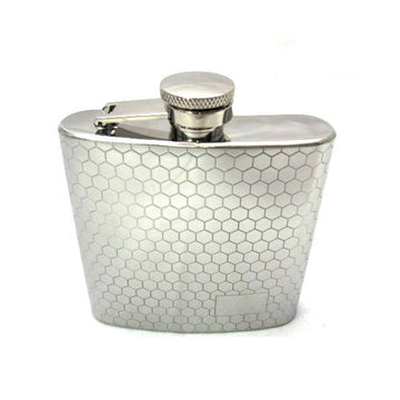 Flask - 6oz - Honeycomb Pattern - 1007