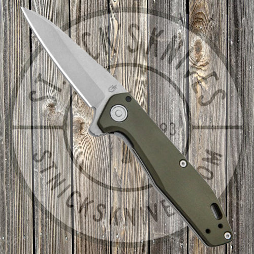 Gerber - Fastball - Stonewashed Blade - Green Handle - S30V Steel - Ball Bearing Flipper - 30-001610