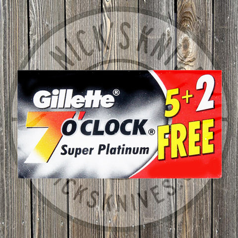 Gillette - 7 O’Clock - Super Platinum - Black - 100 count - 7OC-BLACK