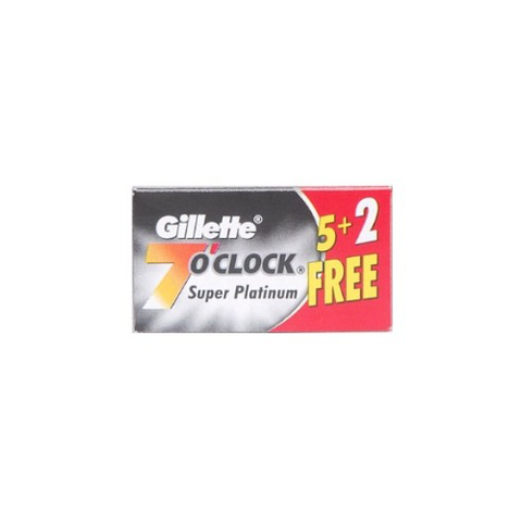 Gillette - 7 O’Clock - Super Platinum - Black - 7 count - 7OC-BLACK-PAK