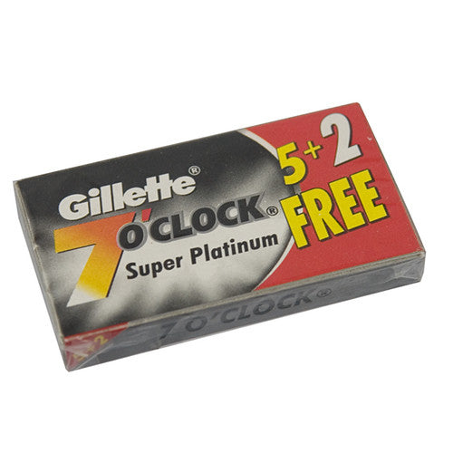 Gillette - 7 O'Clock - Super Platinum - Black - 84 count - 7OC-BLACK