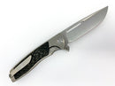 Sharp By Design Mini Evo - M390 Drop Point Blade - Carbon Fiber Inlay - Titanium Handle-2