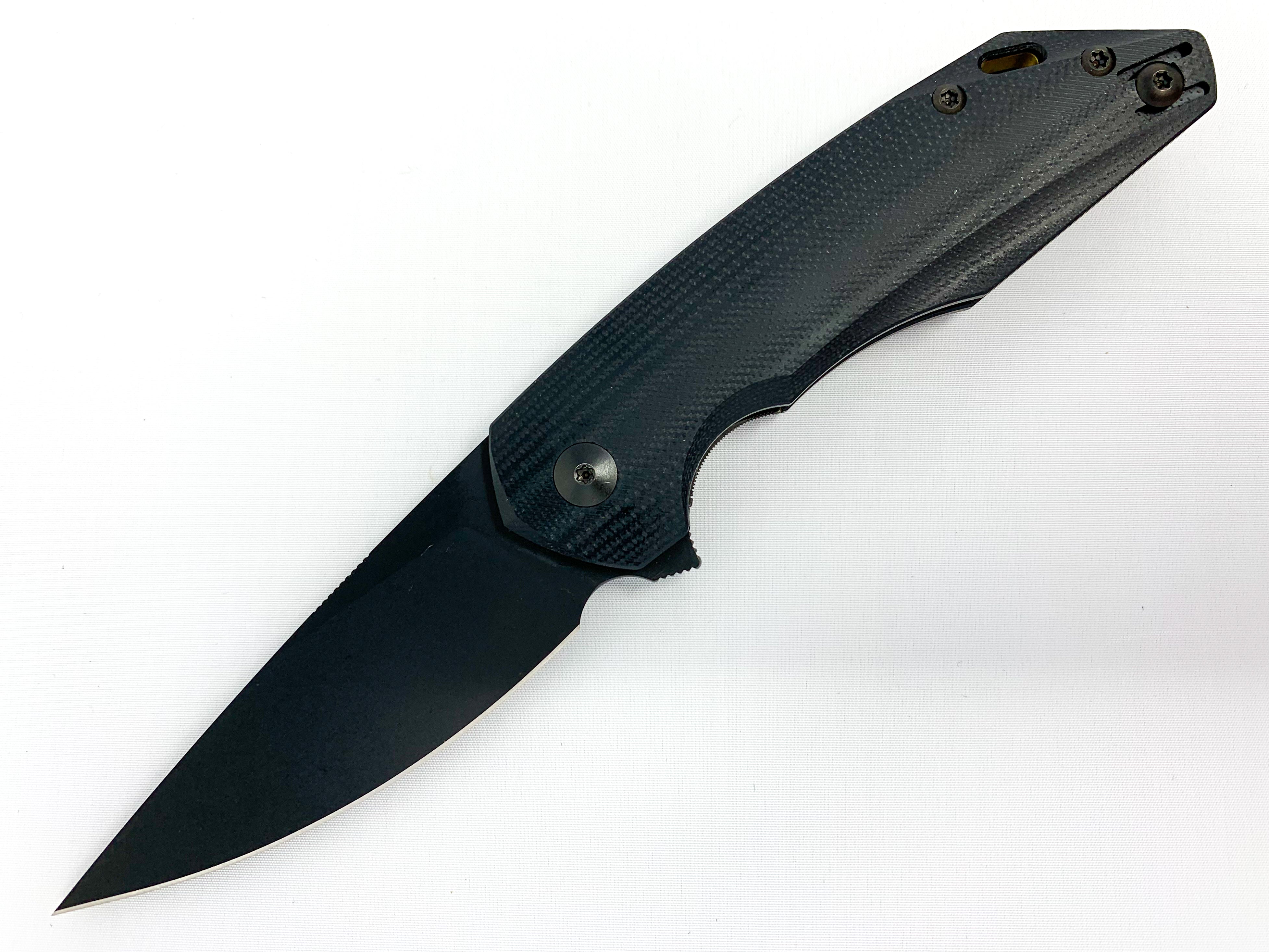 GiantMouse ACE Corta - Blackout - Black G10 Handle - M390