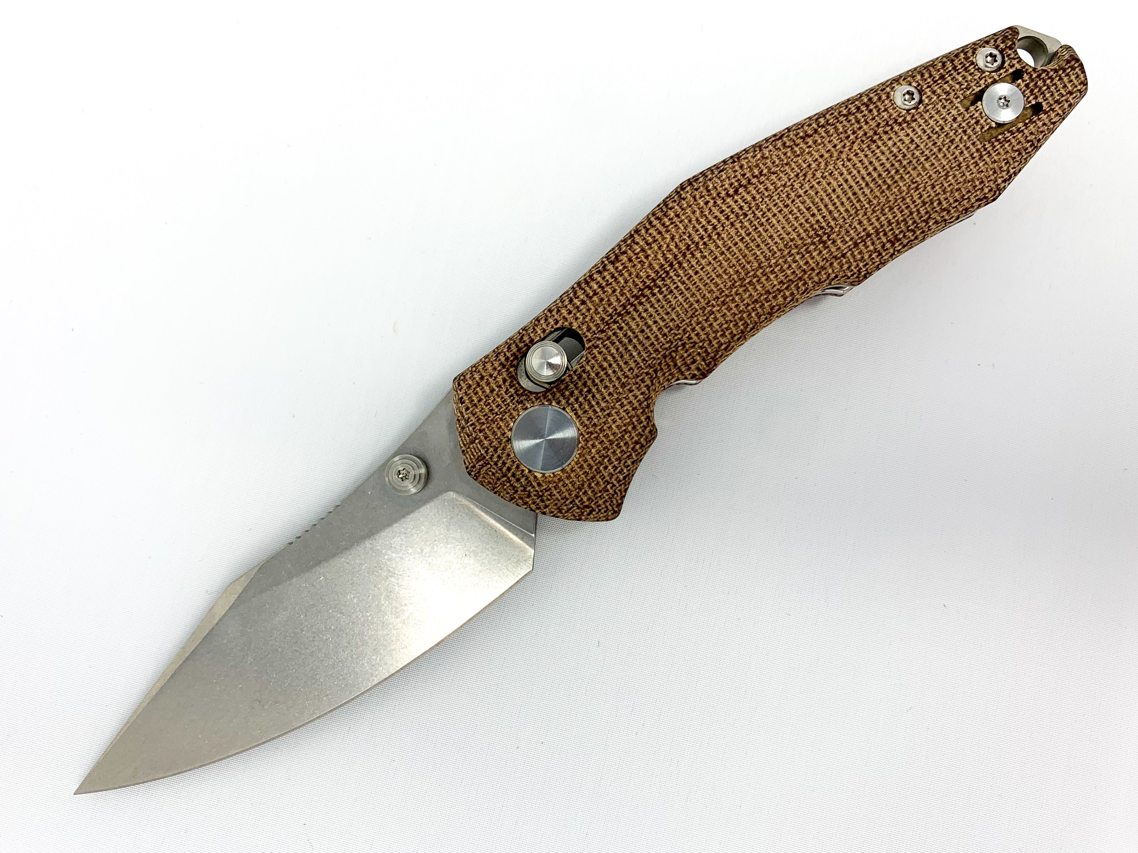 GiantMouse ACE Nazca - Cross Bar Lock - Natural Canvas Micarta