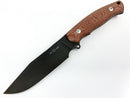 GiantMouse Knives GMF4 - Red Canvas Micarta - Fixed Blade - N690-1