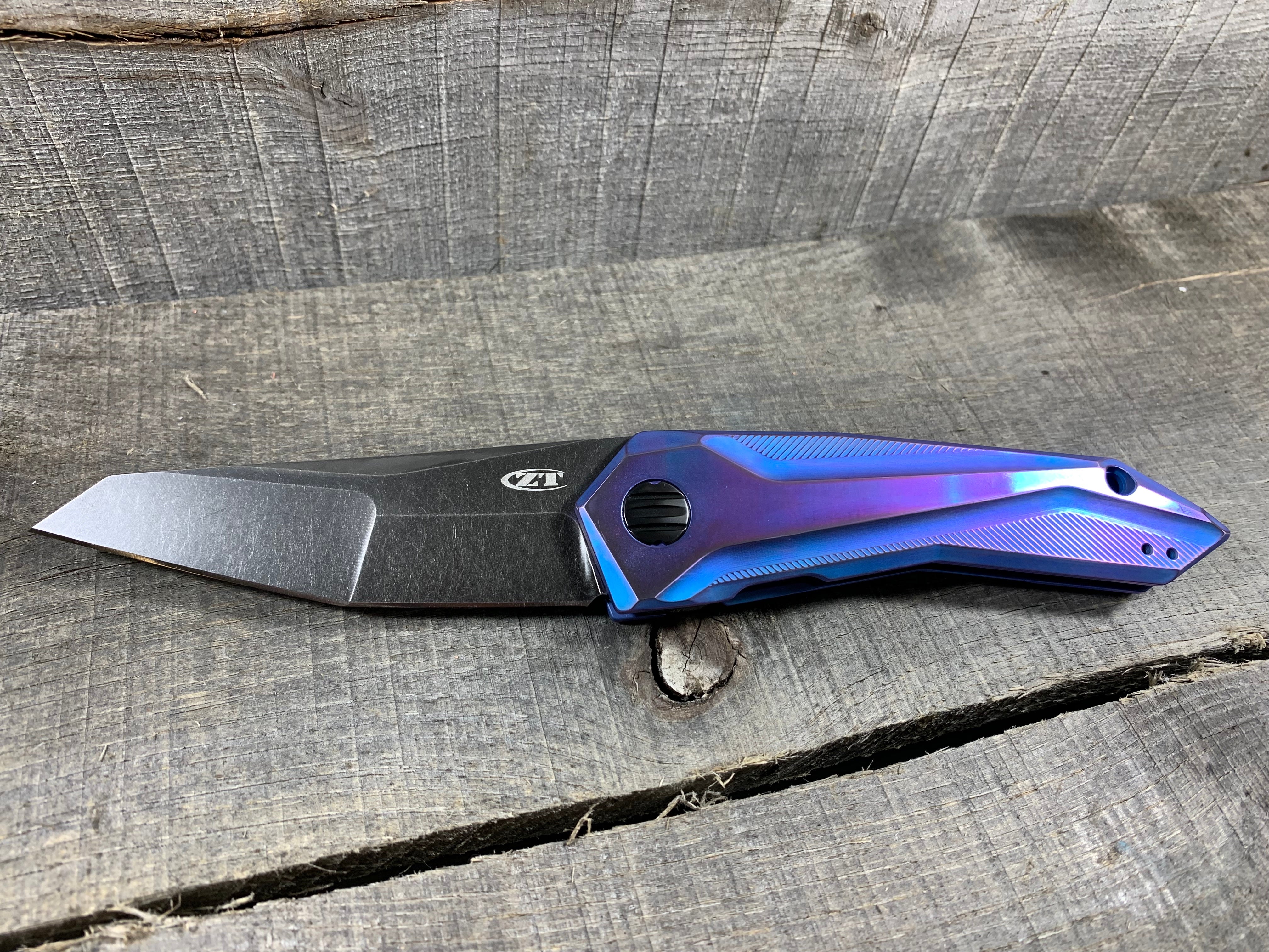 Zero Tolerance 0055BRZ Sprint Run - "Blurple" - St. Nick's Custom Anodization