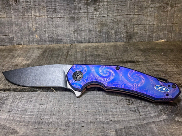 Zero Tolerance - 0220 - St. Nick's Custom Anodization - "Whirlpool"