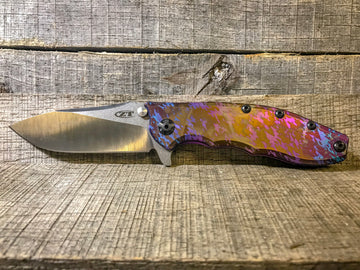 Zero Tolerance  0562Ti - St. Nick's Custom Anodization "Urban Camo"