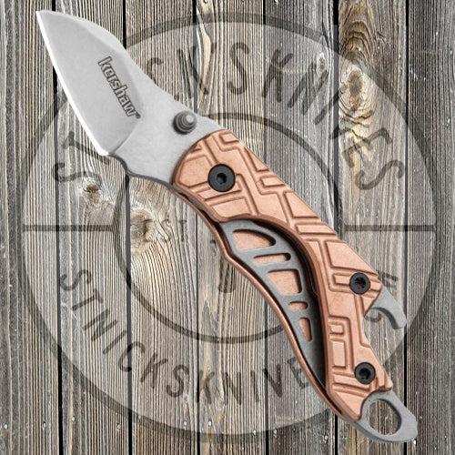 Kershaw - Cinder Copper - Keychain Knife - Bottle Opener - 1025CU