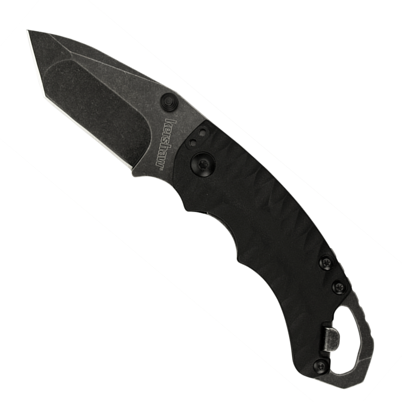 Kershaw - Shuffle II - Tanto - Liner Lock - Black - BlackWash Blade - 8750TBLKBW