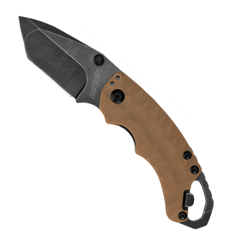 Kershaw - Shuffle II - Tanto - Liner Lock - Tan - BlackWash Blade - 8750TTANBW