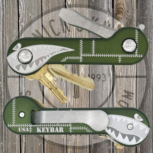 KeyBar - Aluminum - Green Bomber - AKB-GRN-BMBR