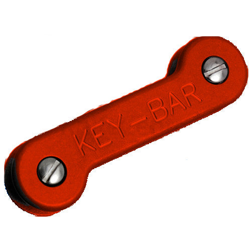 KeyBar - Aluminum - Red Anodized w/ Clip - ANOAL2-RED