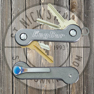 KeyBar - Titanium - Milled Clip - TKB-MTPC