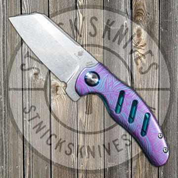 Kizer Mini Sheepdog - "Threads" -  St. Nick's Custom Anodization