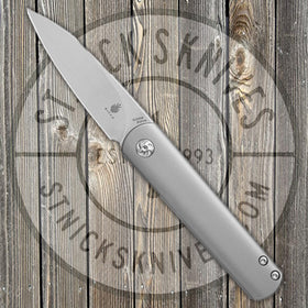 Kizer - Feist - Titanium - Frame Lock - Drop Point Blade - Ki3499
