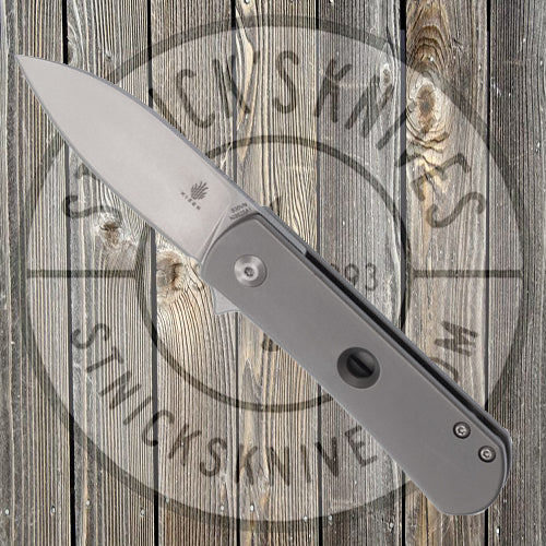 Kizer - Ray Laconico Yorkie - Flipper - Titanium w/ Milled Hole - S35VN - Ki3525A1